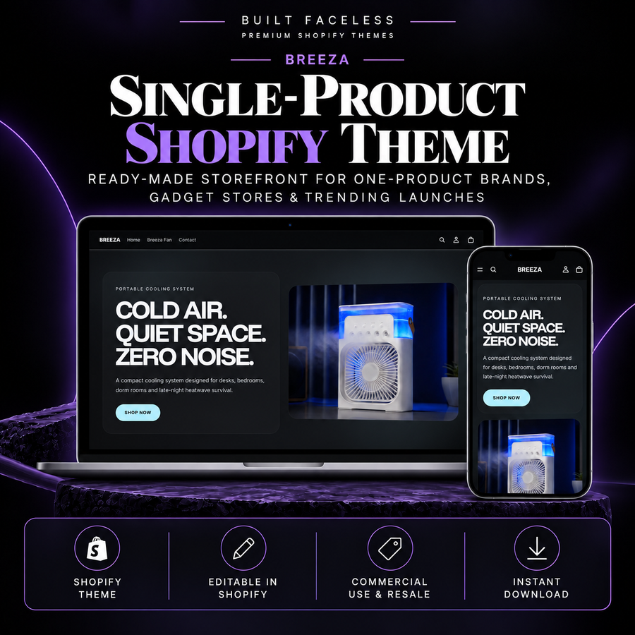 BREEZA — Single-Product Shopify Theme