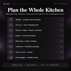 Complete Meal Planner & Recipe Organizer